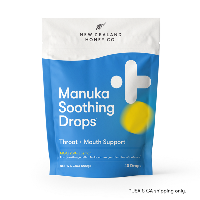 Manuka Soothing
Drops with Lemon
| MGO 250+