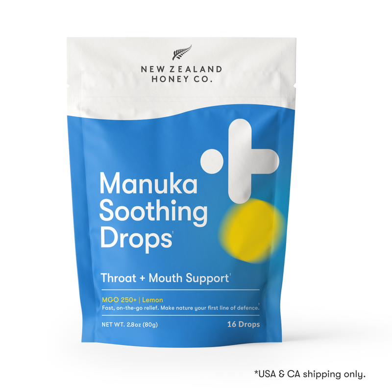 Manuka Soothing
Drops with Lemon
| MGO 250+