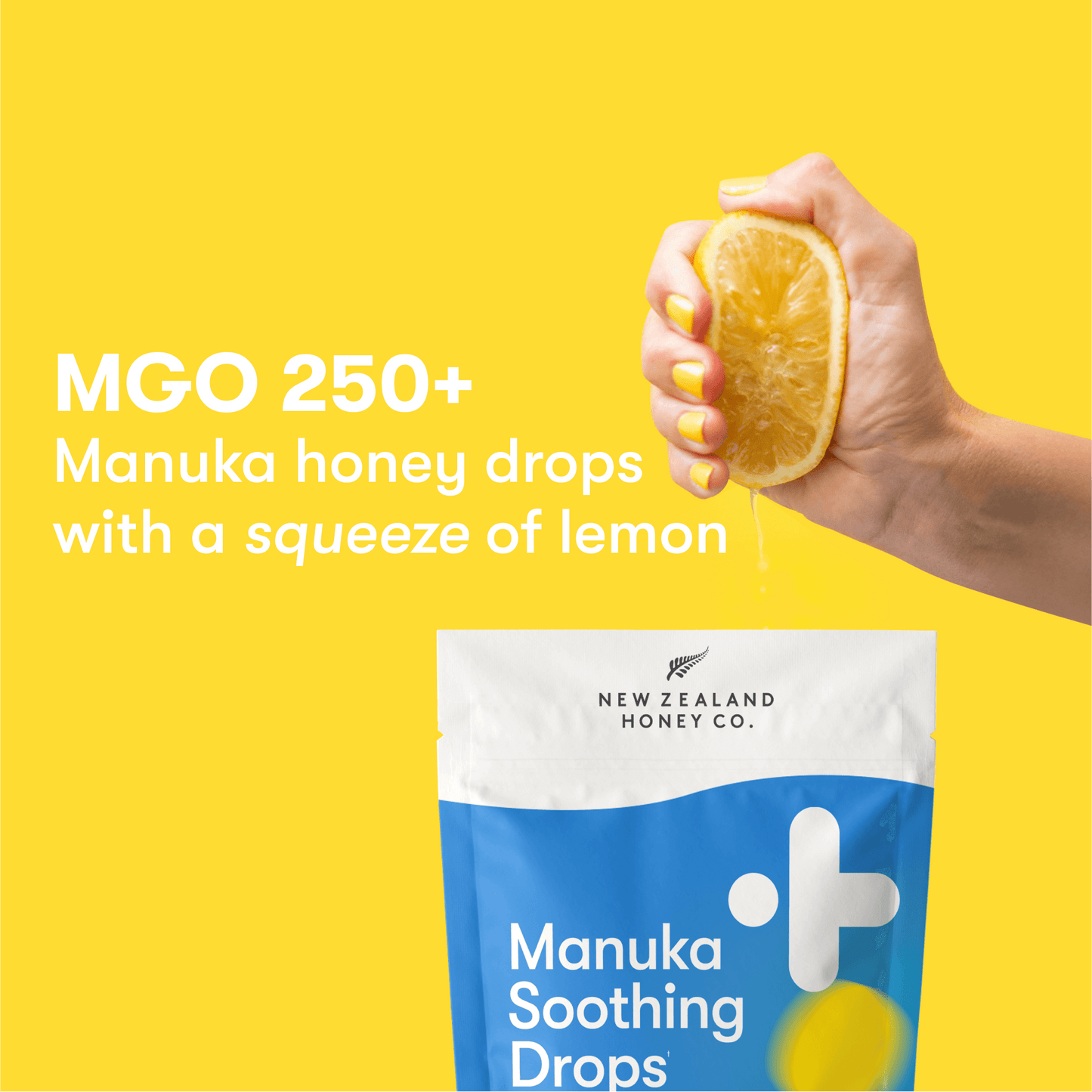 Manuka Soothing
Drops with Lemon
| MGO 250+