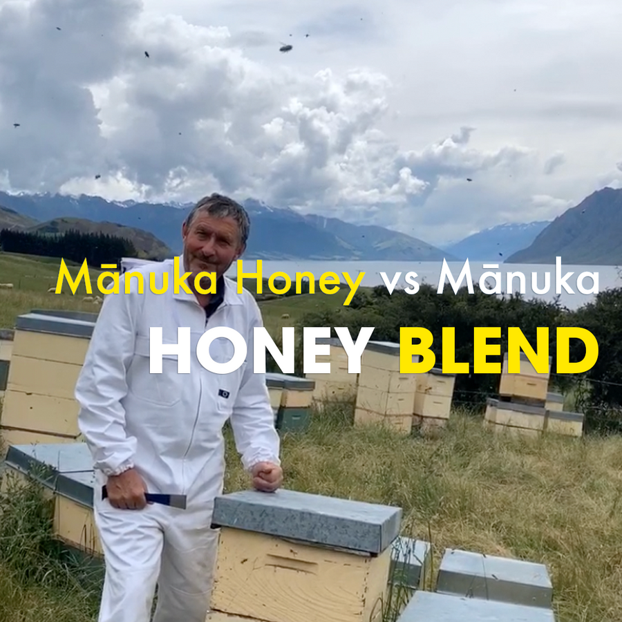 Manuka Honey vs Manuka Honey Blend video that explains the difference