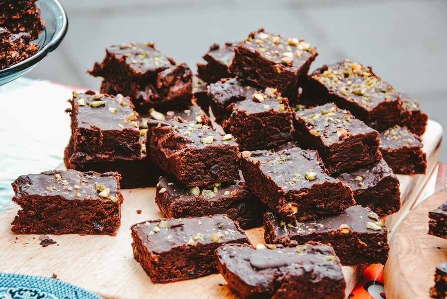 Kumara Chocolate Brownies with New Zealand Honey