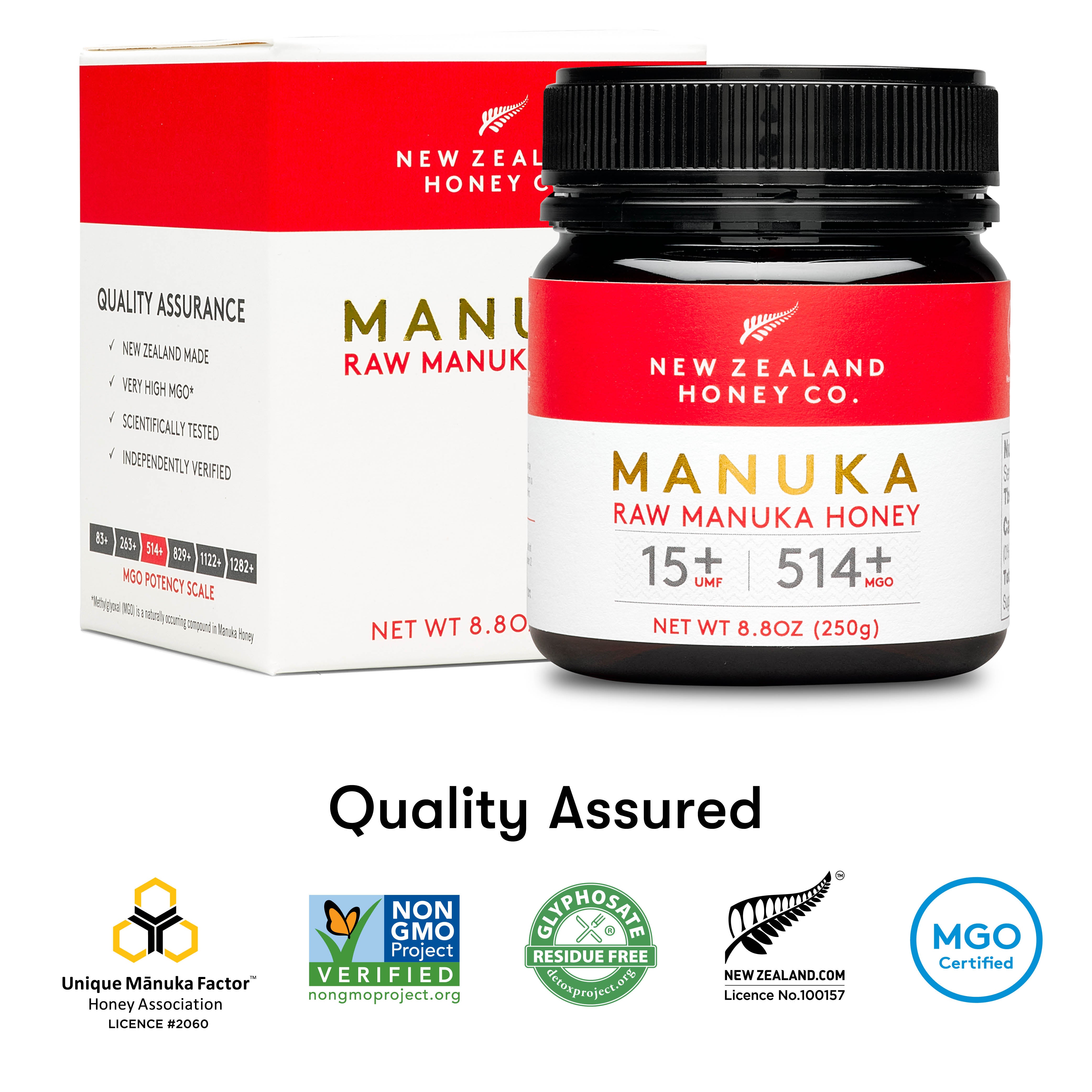 Manuka Honey New Zealand UMF™ 15+ | MGO 514+ – New Zealand Honey Co.™