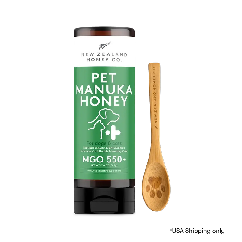 Pet Manuka Honey MGO550+ 500g Squeezy + Pet Spoon