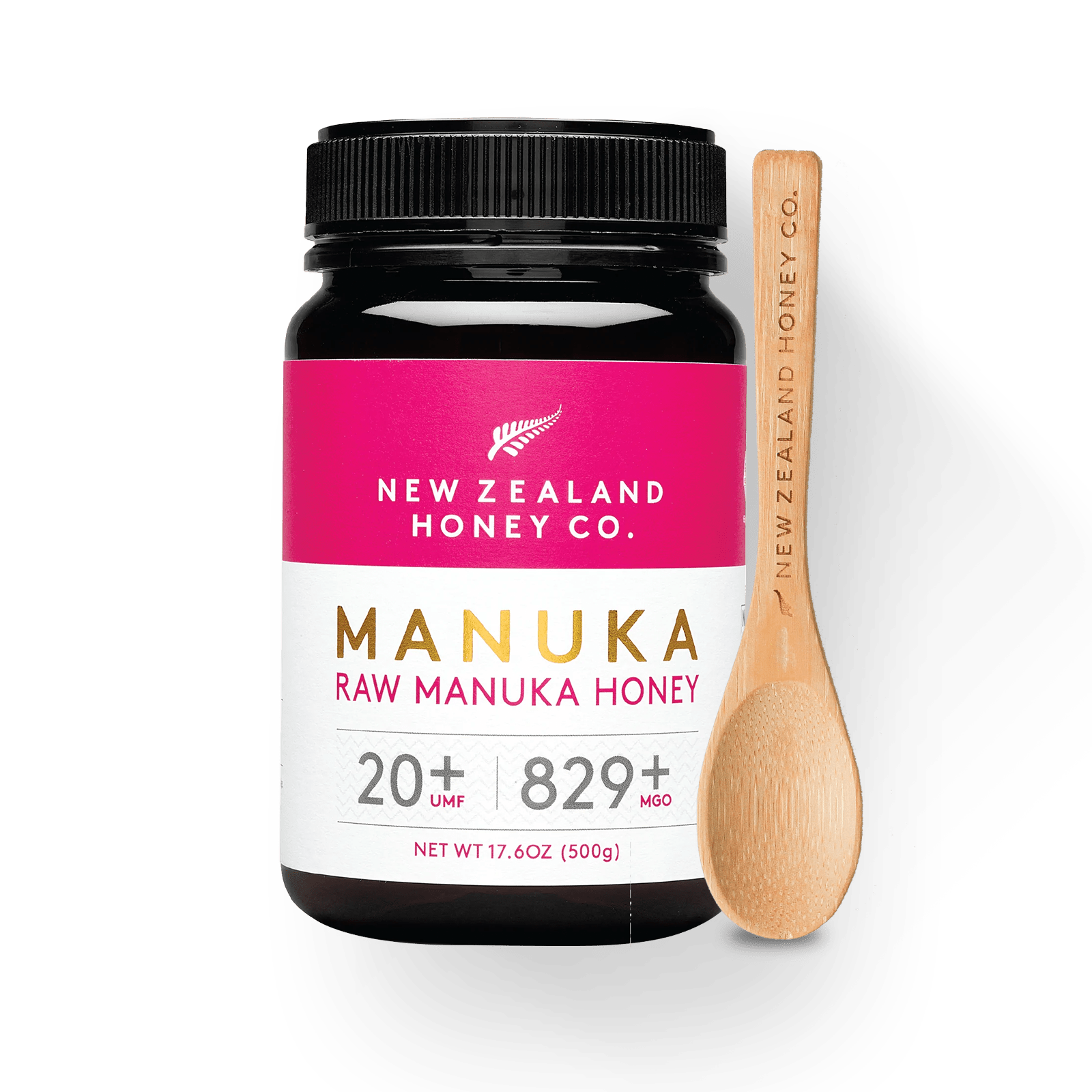 New Zealand Honey Co. Manuka Honey UMF™ 20+ MGO 829+ — usage ideas and lifestyle scene